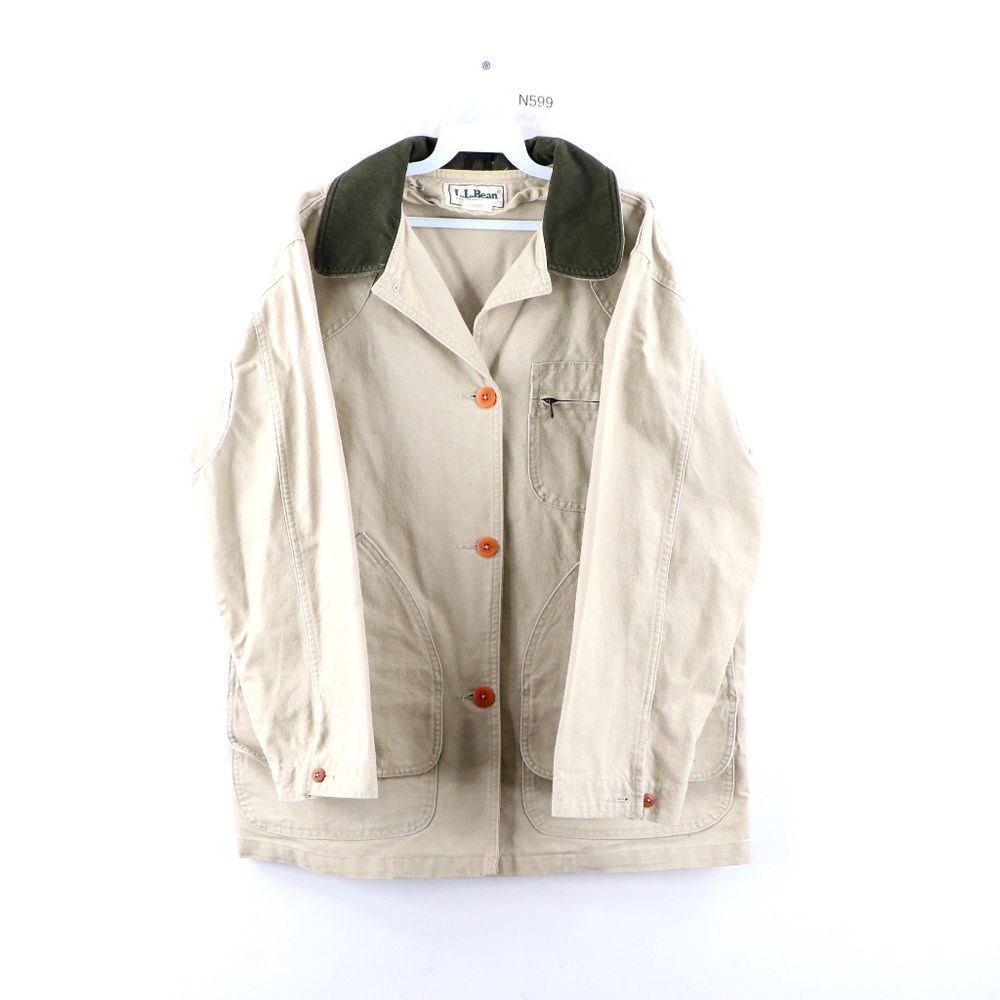 Vintage 90s LL Bean Corduroy Collar Barn Jacket